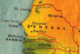 Map of Gambia